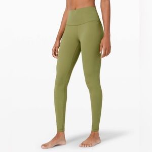 Lululemon align high rise legging bronze green